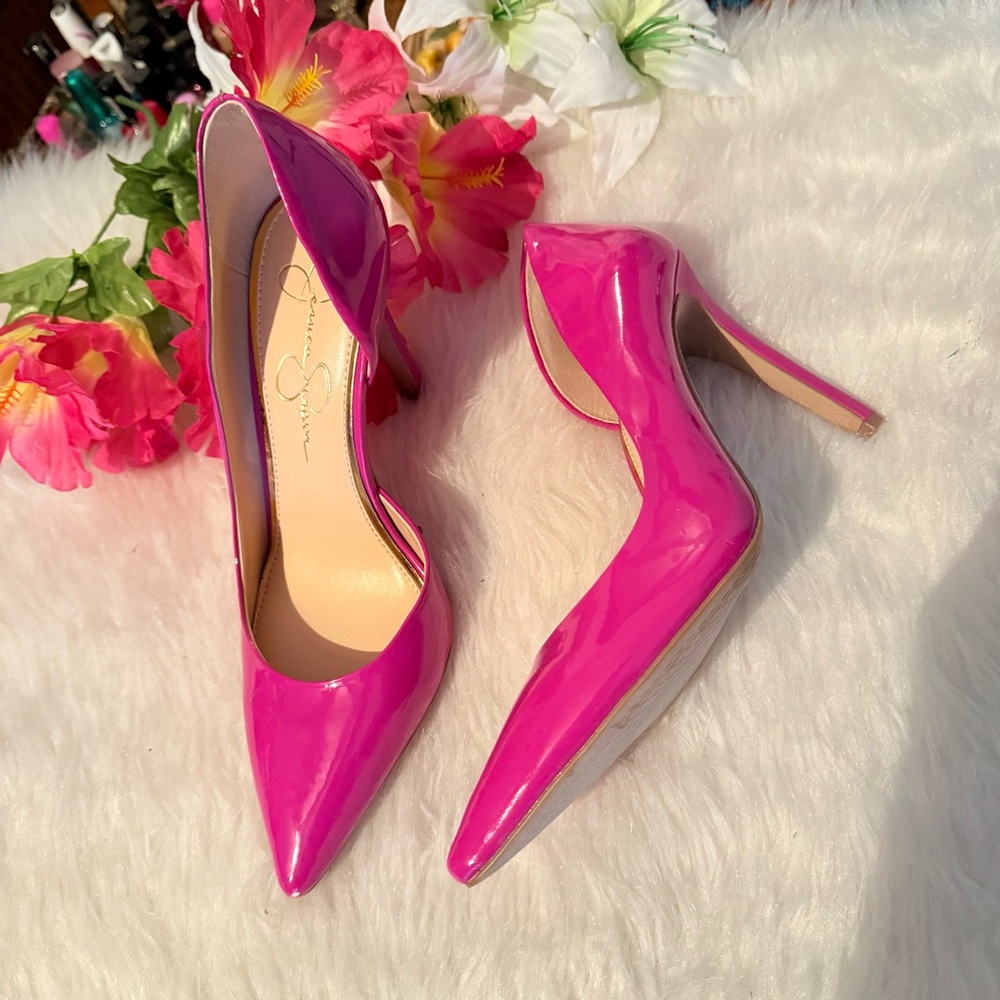 Jessica Simpson Vibrant Pink Heels - Picture 11 of 15